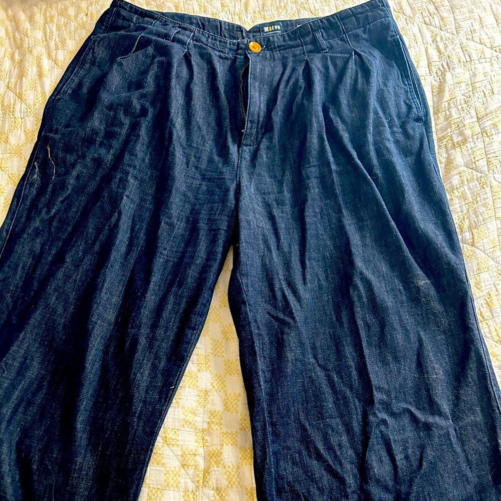 Dark Blue Denim Pants
